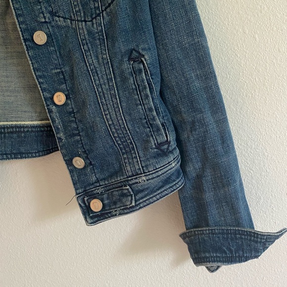 Anthropologie Brand Cropped Denim Jacket - Picture 4 of 6